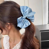 Satin Bow Banana Clip
