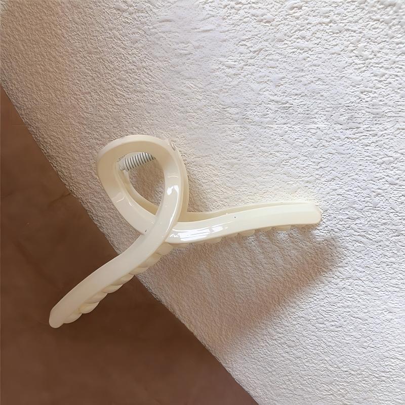 Minimalist Twist Knot Long Acrylic Hair Claw Clip, Large Jaw Clip for Thick Long Hair