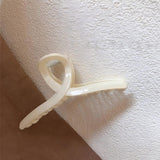 Minimalist Twist Knot Long Acrylic Hair Claw Clip, Large Jaw Clip for Thick Long Hair